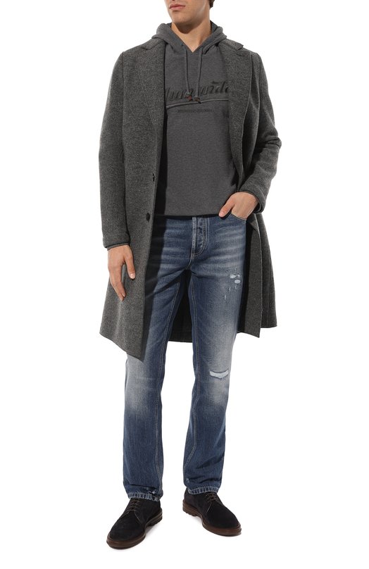 фото Хлопковое худи brunello cucinelli