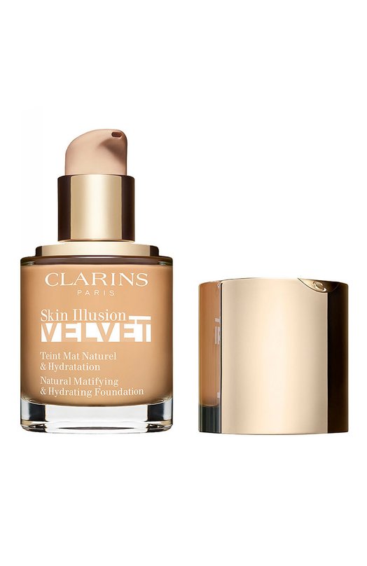 фото Увлажняющий тональный крем с матовым покрытием skin illusion velvet, 106n vanilla (30ml) clarins