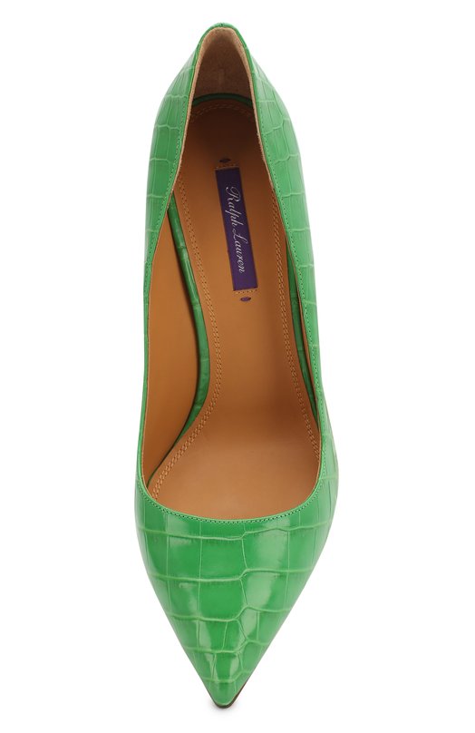 фото Туфли celia из кожи крокодила ralph lauren