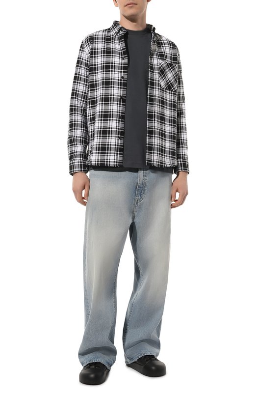 фото Хлопковая рубашка hugo