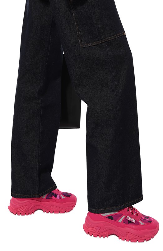 фото Комбинированные кроссовки versace jeans couture