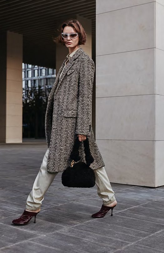 фото Шерстяное пальто bottega veneta