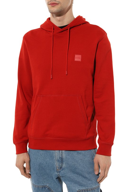 фото Хлопковое худи boss orange