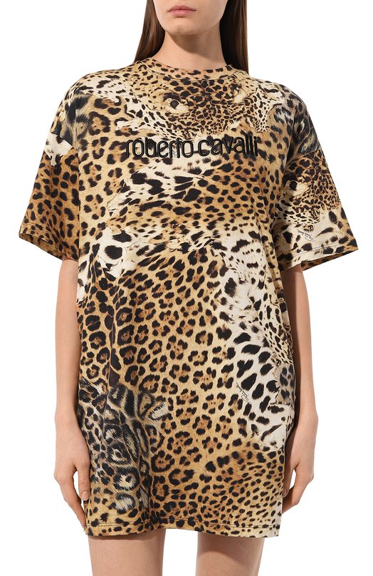 фото Хлопковое платье roberto cavalli