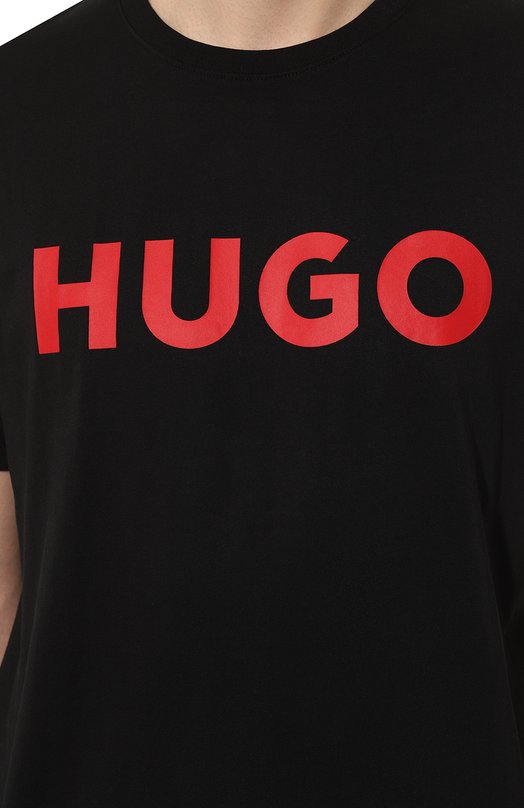 фото Хлопковая футболка hugo