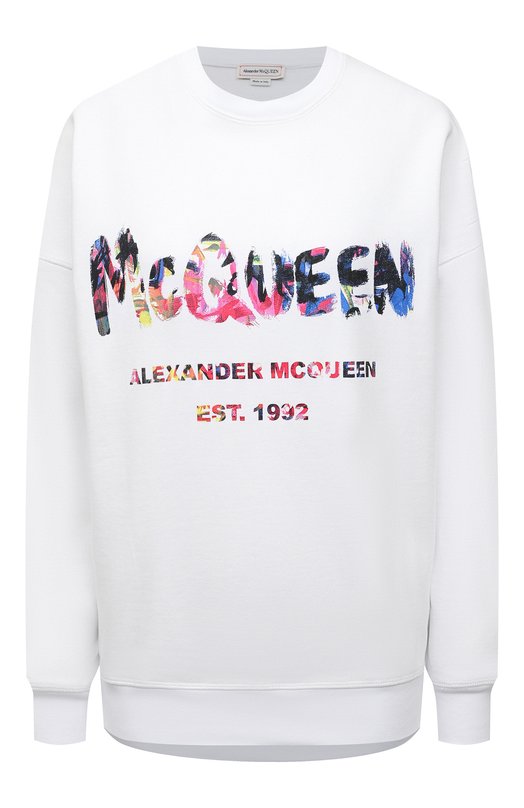 фото Хлопковый свитшот alexander mcqueen