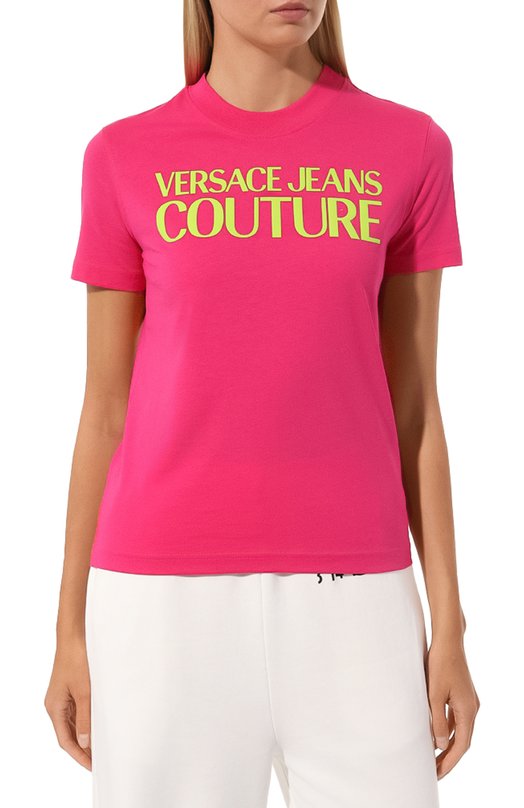 фото Хлопковая футболка versace jeans couture