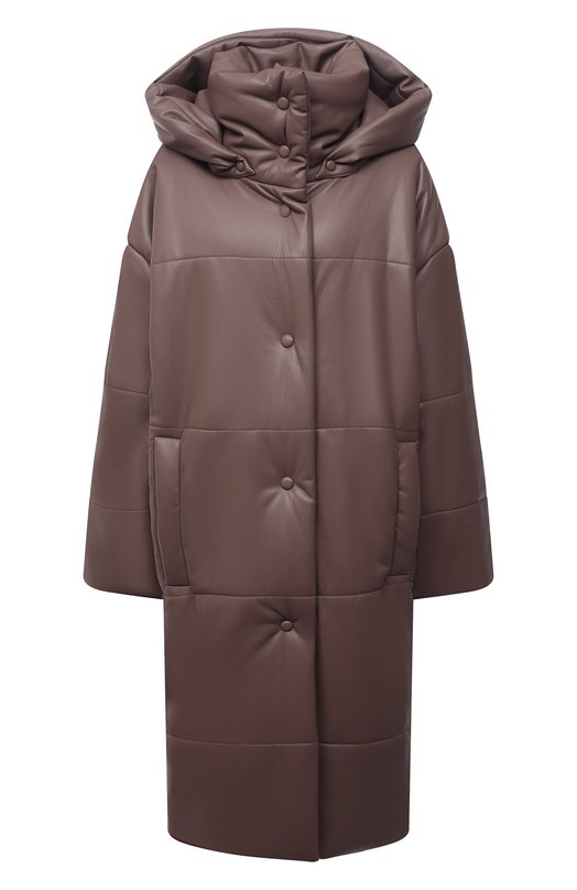 фото Утепленная куртка из экокожи nanushka