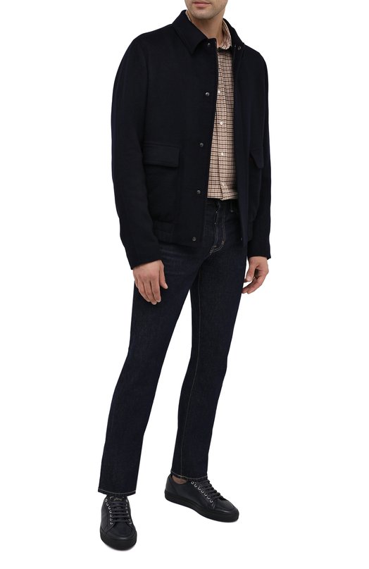 фото Кожаные кеды brioni
