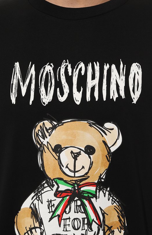 фото Хлопковая футболка moschino