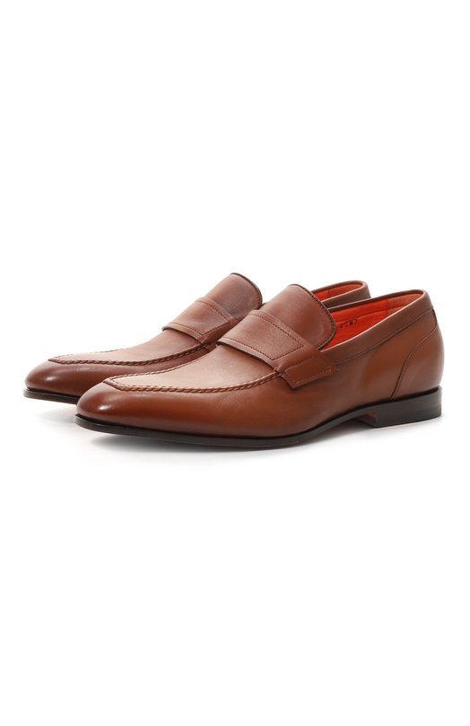 фото Кожаные лоферы santoni