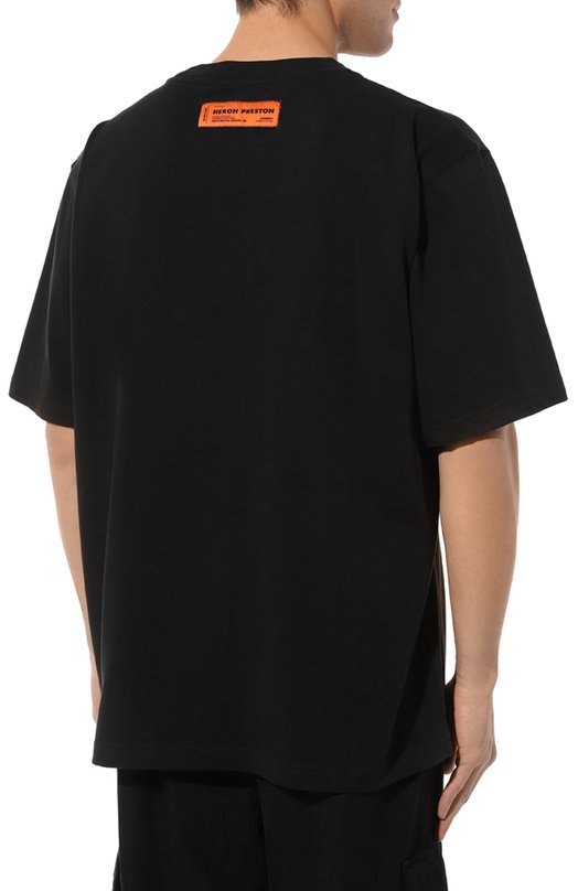 фото Хлопковая футболка heron preston