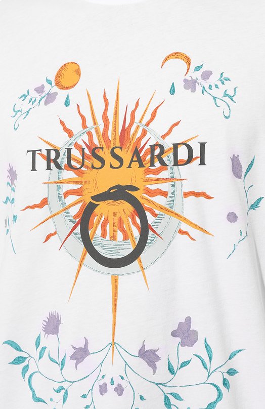 фото Хлопковая футболка trussardi