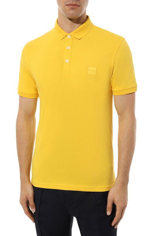 фото Хлопковое поло boss orange