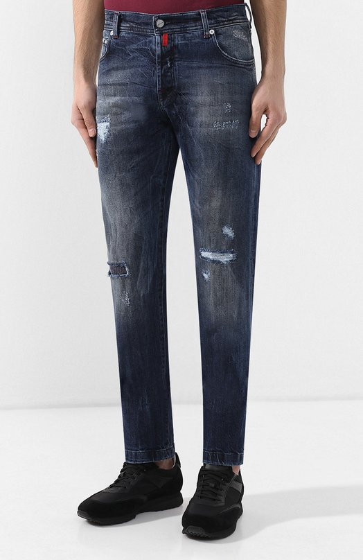 фото Джинсы прямого кроя kiton