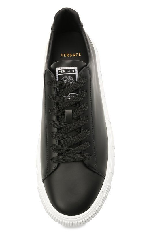 фото Кожаные кеды greca versace