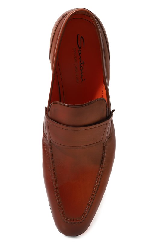 фото Кожаные лоферы santoni