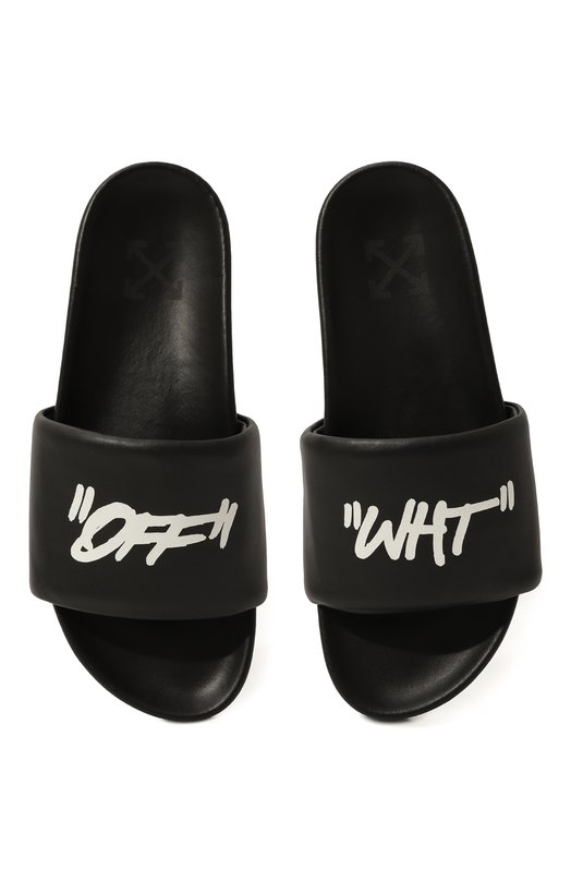 фото Кожаные шлепанцы off-white