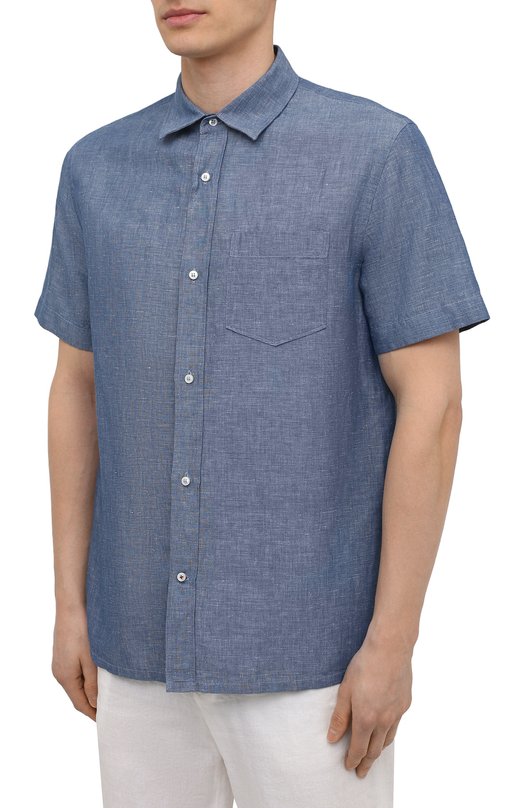 фото Рубашка изо льна и хлопка loro piana