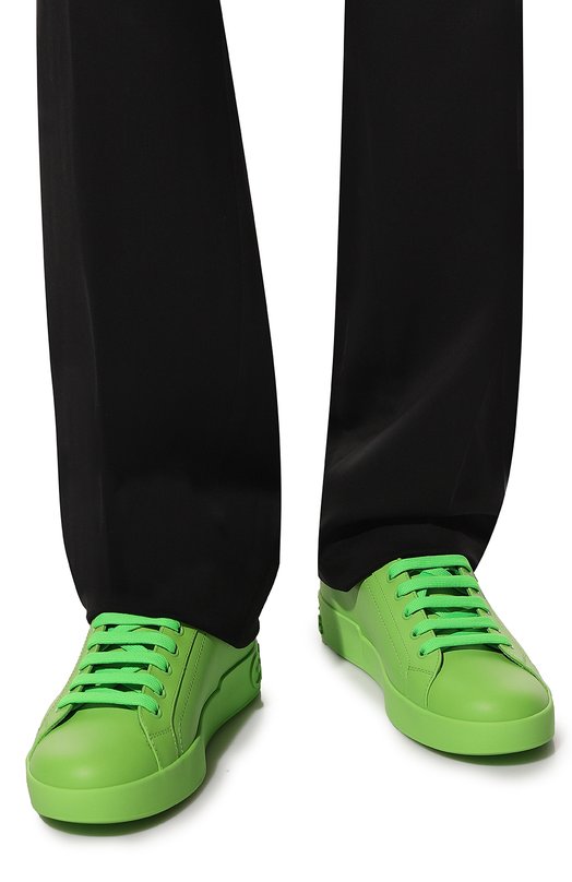 фото Кожаные кеды portofino dolce & gabbana