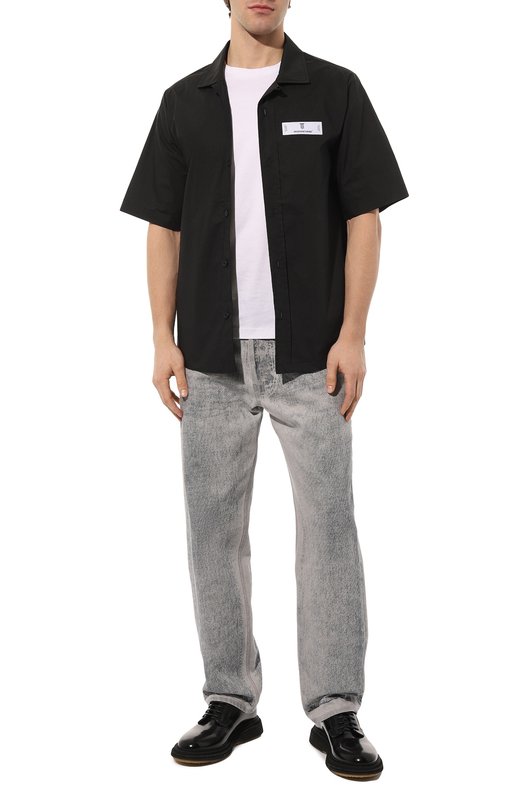 фото Хлопковая рубашка diego venturino