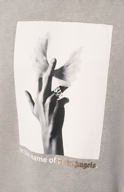 фото Хлопковое худи palm angels