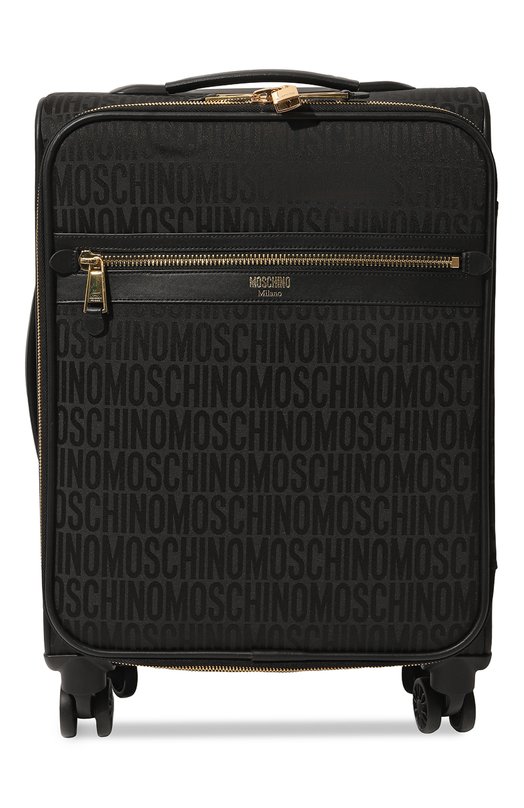 Текстильный чемодан Moschino. Цвет: чёрный