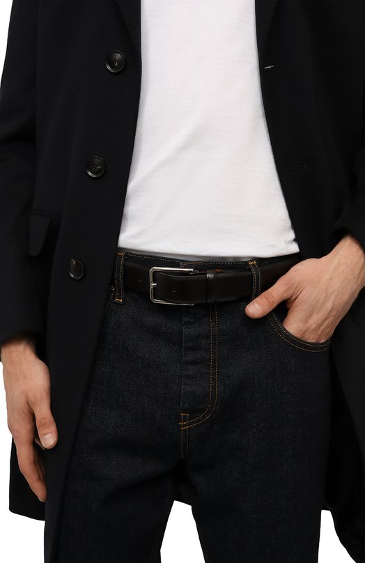 фото Кожаный ремень santoni