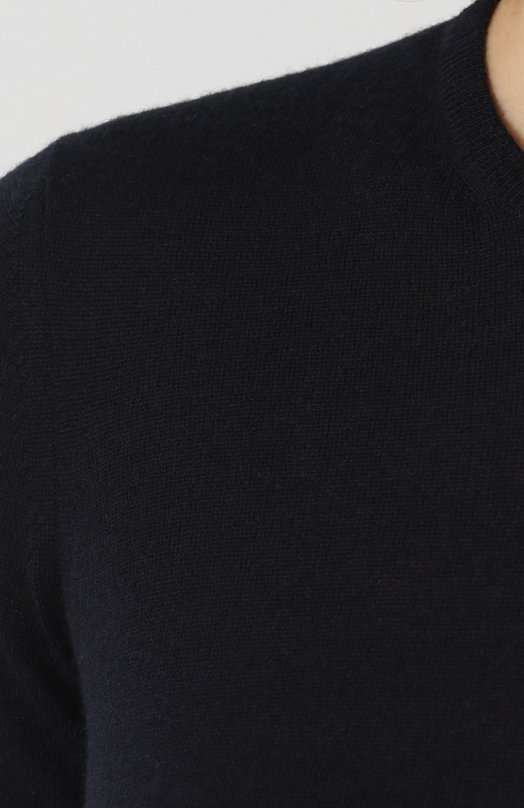 фото Однотонный кашемировый пуловер с круглым вырезом giorgio armani