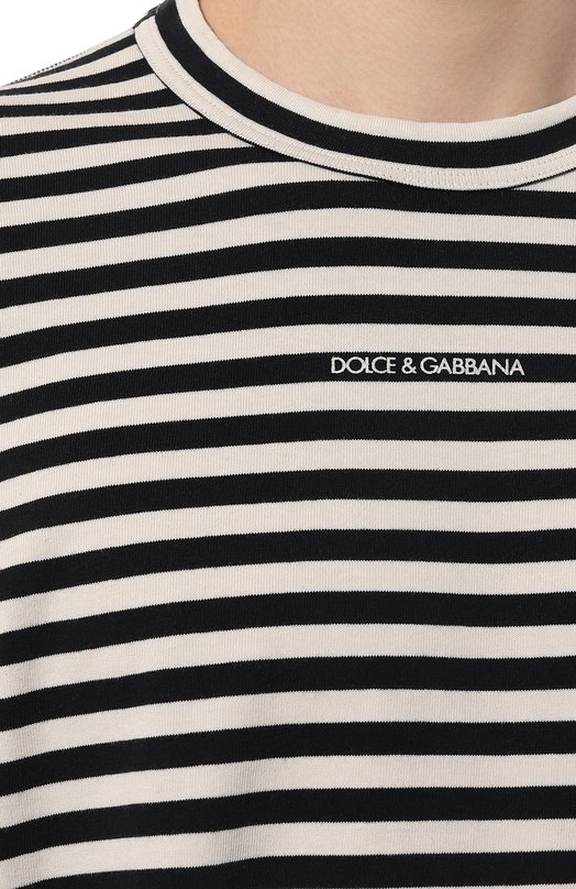 фото Хлопковый лонгслив dolce & gabbana