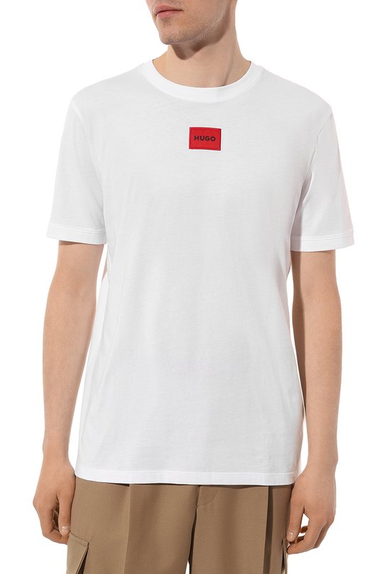 фото Хлопковая футболка hugo