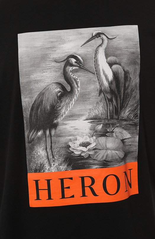 фото Хлопковая футболка heron preston