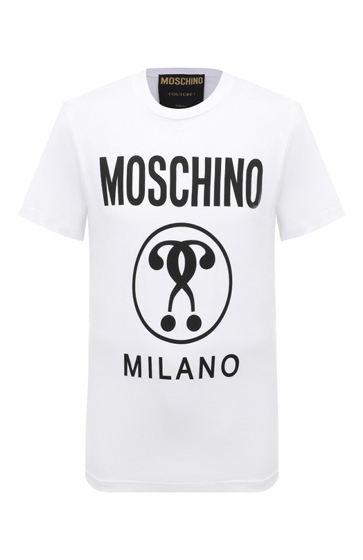 фото Хлопковая футболка moschino