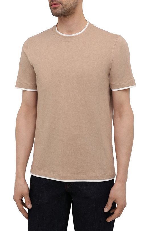 фото Хлопковая футболка brunello cucinelli