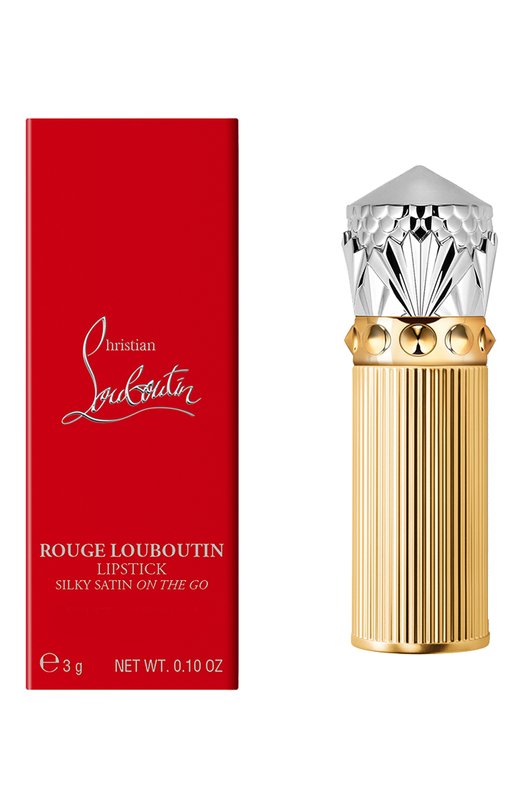 фото Помада для губ с атласным блеском rouge louboutin silky satin on the go, оттенок chili youpiyou christian louboutin