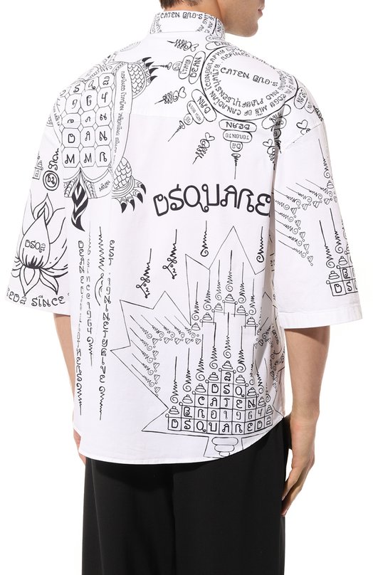фото Хлопковая рубашка dsquared2