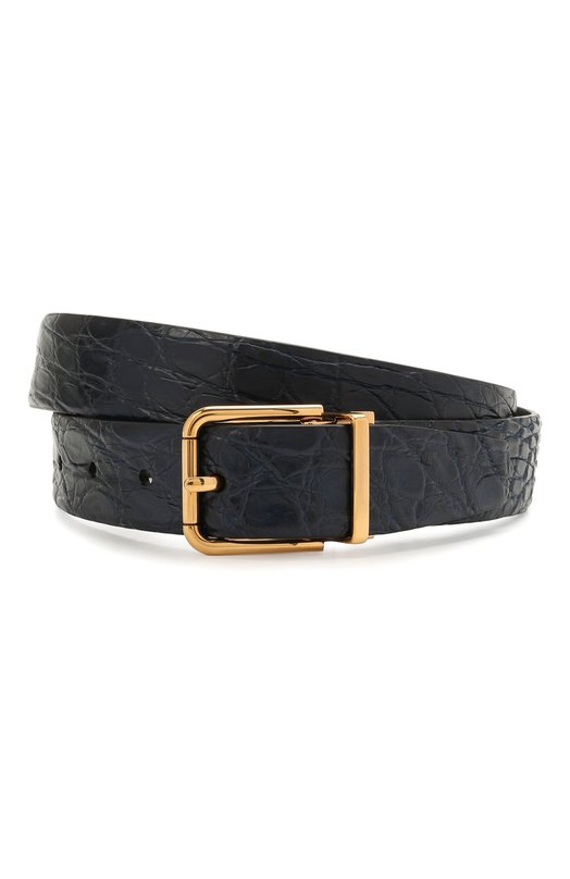 фото Ремень из кожи каймана dolce & gabbana