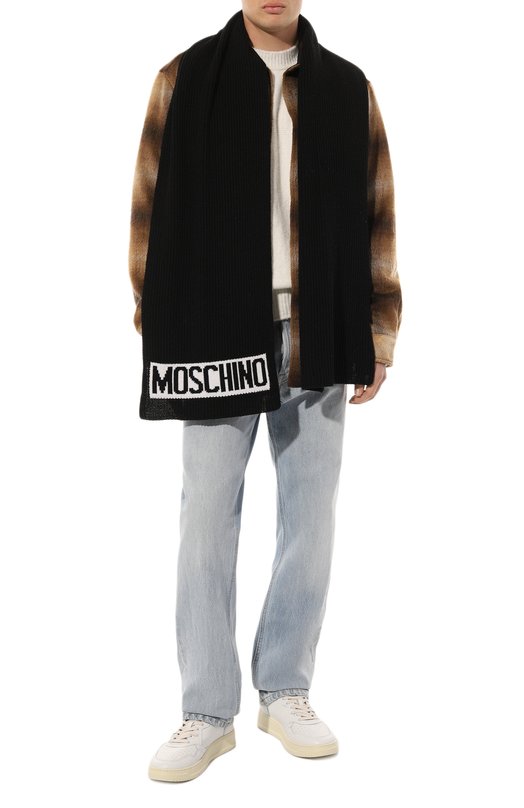 фото Шарф из шерсти и вискозы moschino