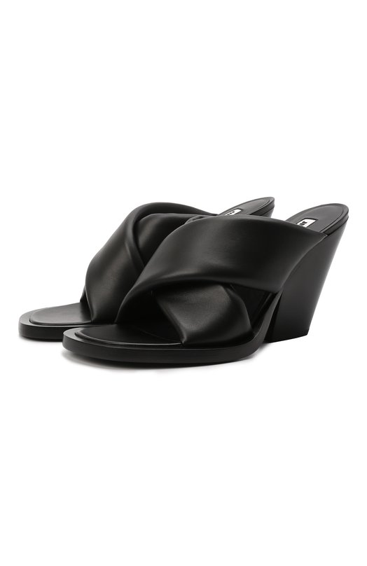 фото Кожаные мюли jil sander