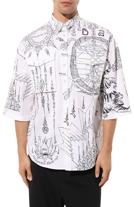 фото Хлопковая рубашка dsquared2