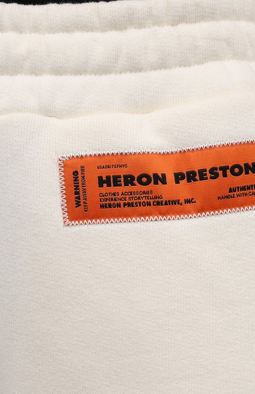 фото Хлопковые брюки heron preston