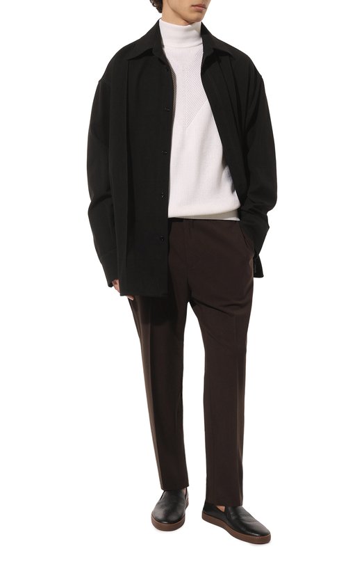 фото Кожаные слипоны h`d`s`n baracco