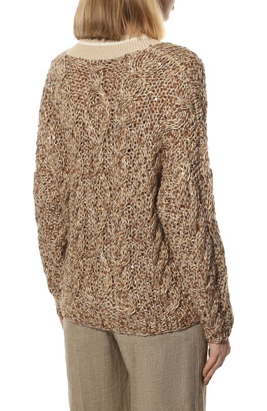 фото Свитер изо льна и хлопка brunello cucinelli