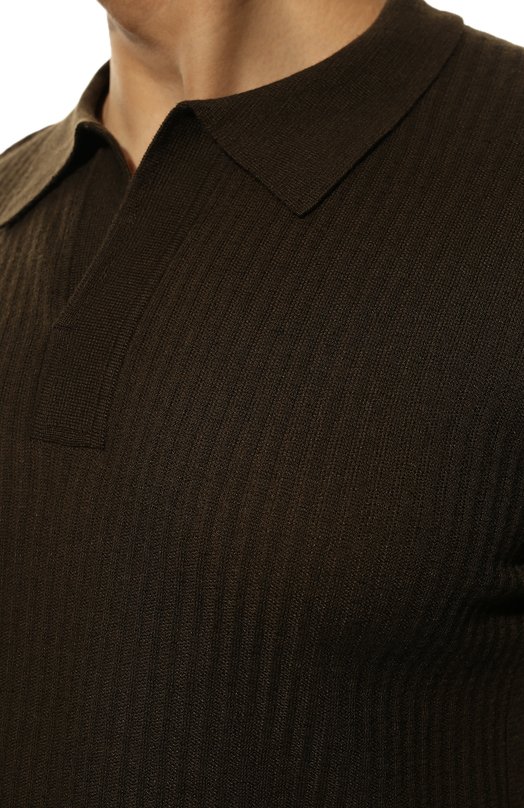фото Поло из хлопка и льна brioni