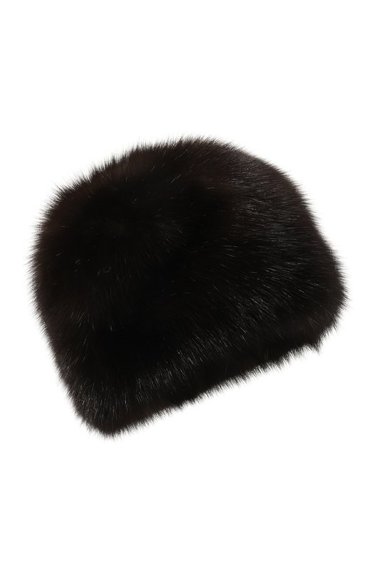 фото Шапка шарик из меха соболя furland