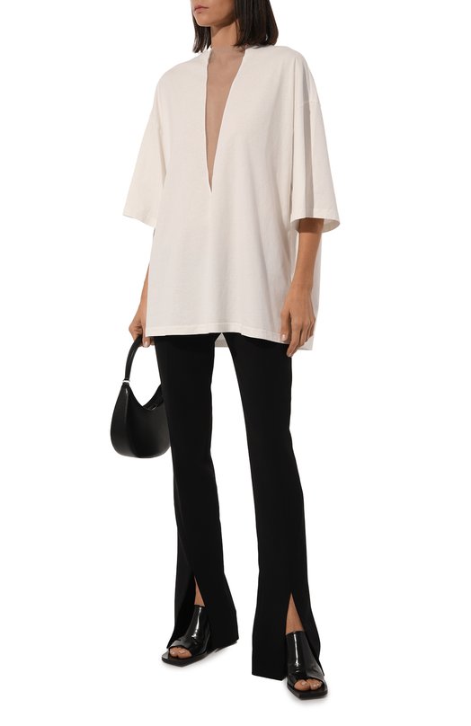 фото Хлопковая футболка mm6