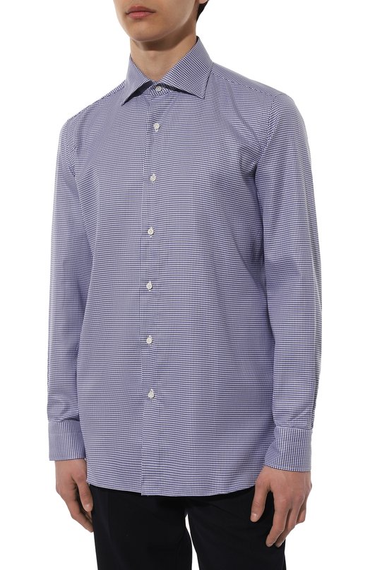 фото Хлопковая рубашка luigi borrelli