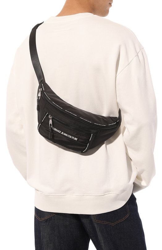 фото Текстильная поясная сумка versace jeans couture