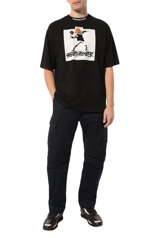 фото Хлопковая футболка diego venturino