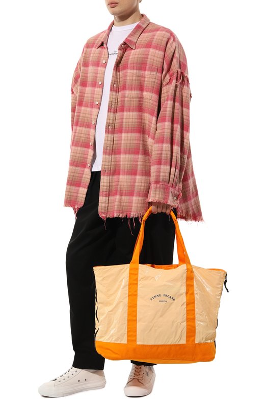 фото Текстильная сумка-тоут stone island